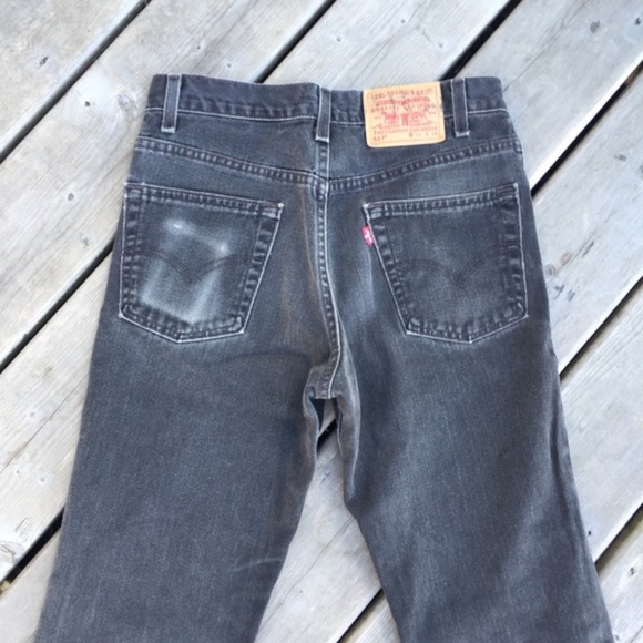 Vintage Levi’s Crop Flare Jeans USA Made Size 29 - Picture 5 of 14